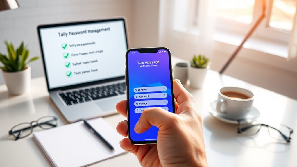 create strong unique passwords