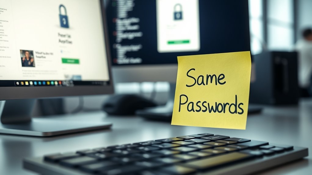 reusing passwords increases vulnerability