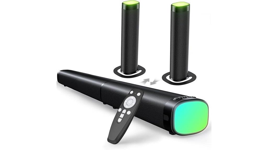 100w rgb bluetooth soundbar