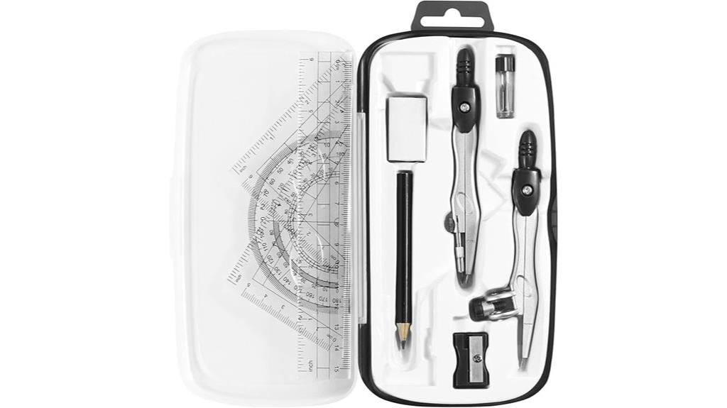 10 piece math geometry kit