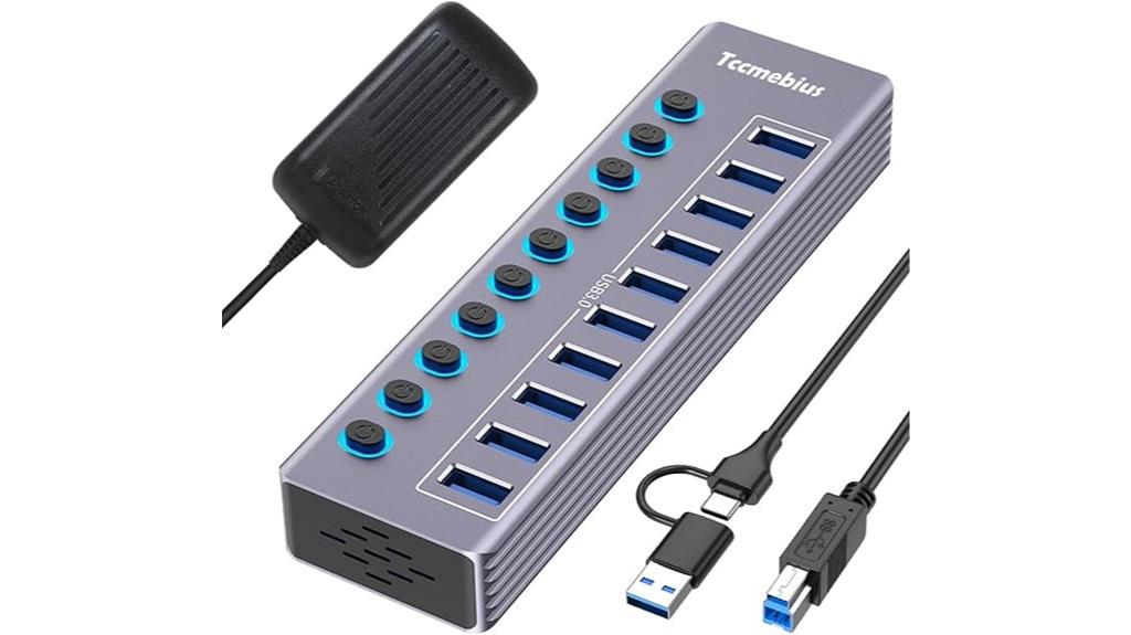 10 port usb hub