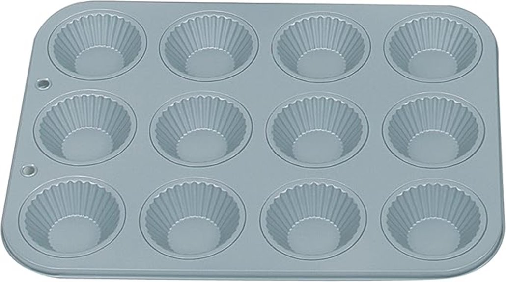 12 cup non stick tart pan