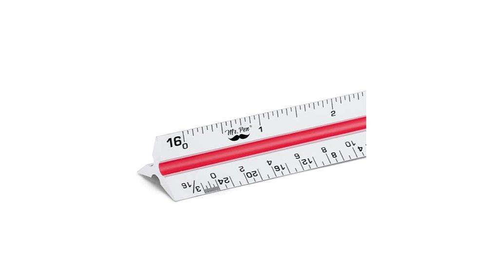 12 inch architectural ruler