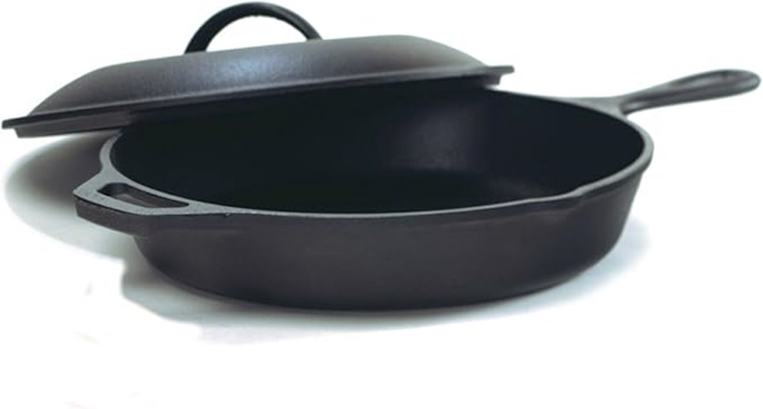 12 inch seasoned cast iron
