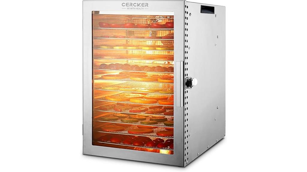 12 tray 800w food dehydrator
