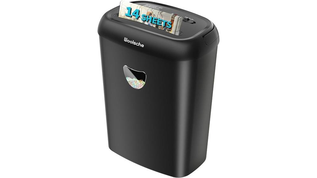 14 sheet cross cut shredder