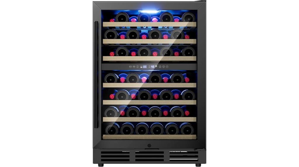 24 inch dual zone wine fridge