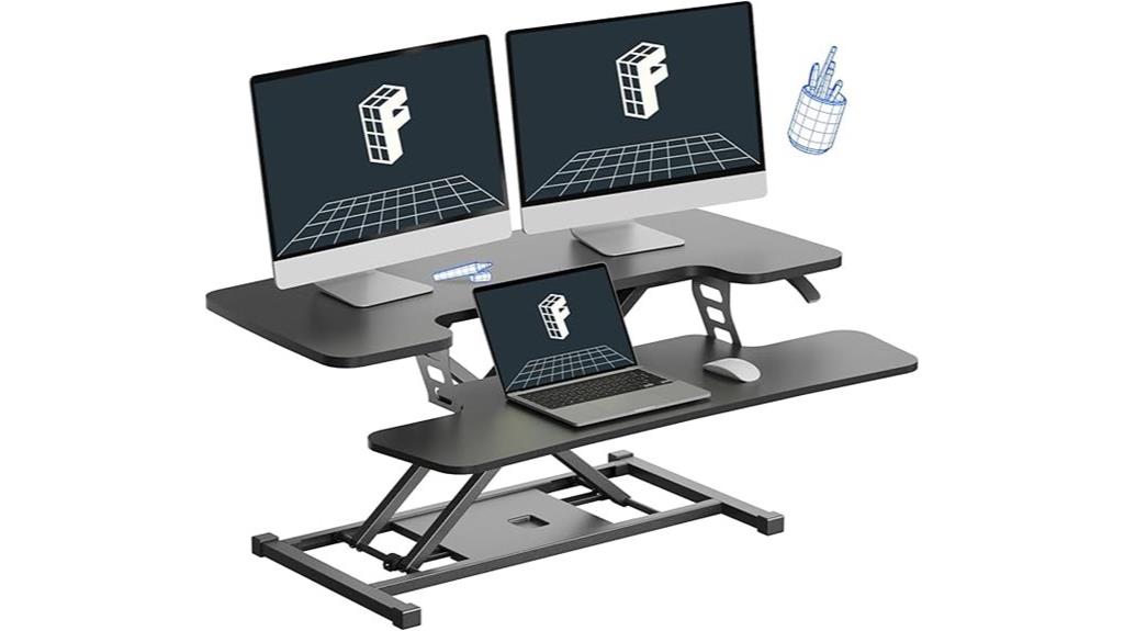 36 inch adjustable desk