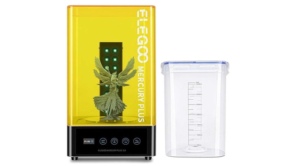 3d printer washing and curing