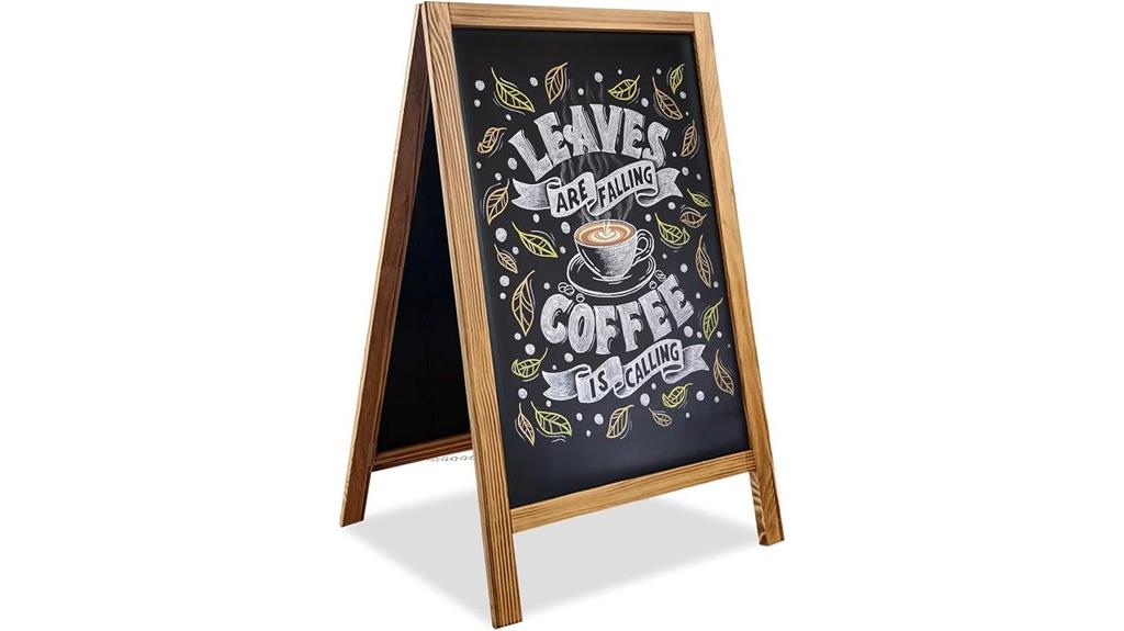 40x20 wooden chalkboard sign
