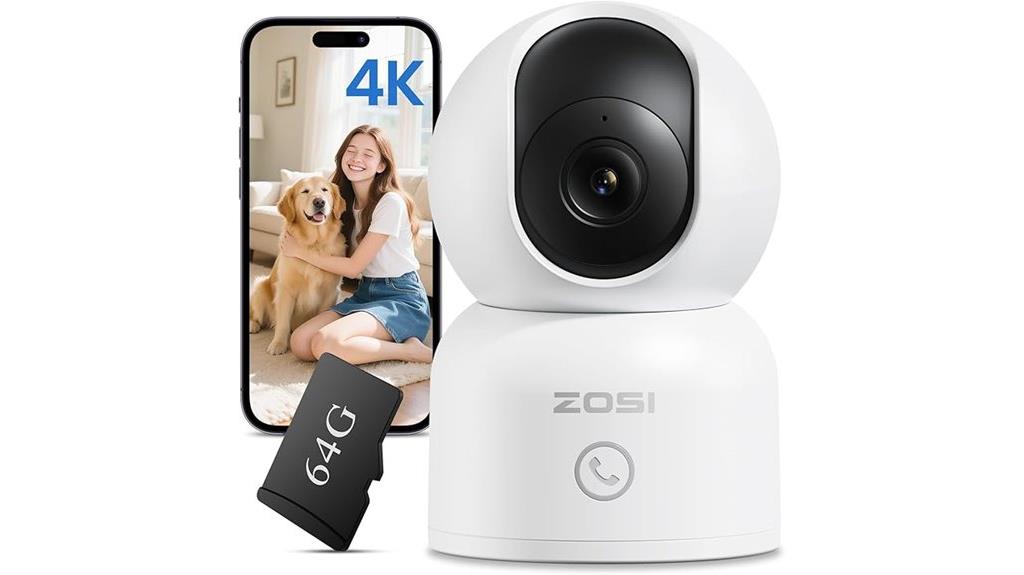 4k indoor camera night vision