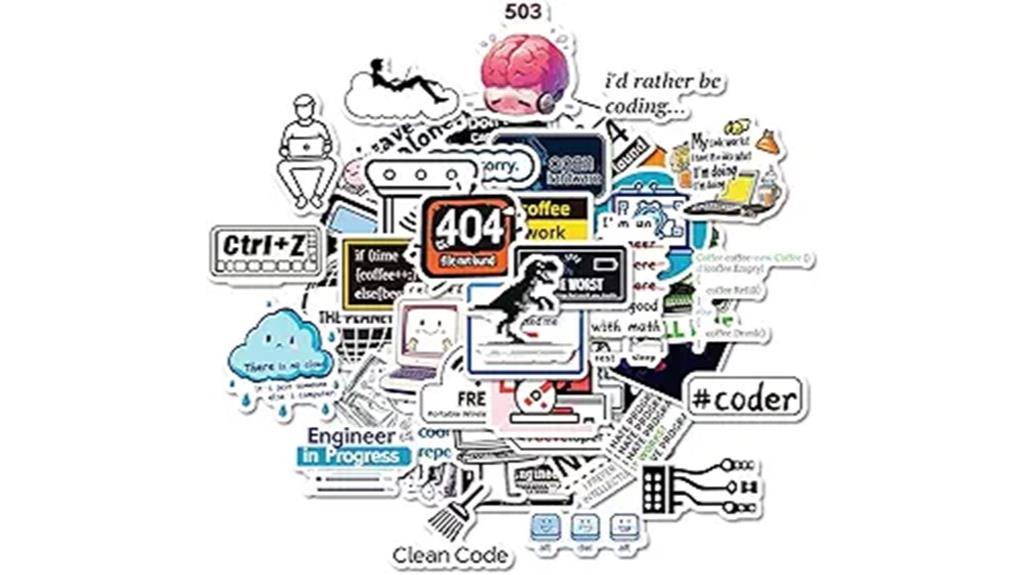 50 pcs coding stickers