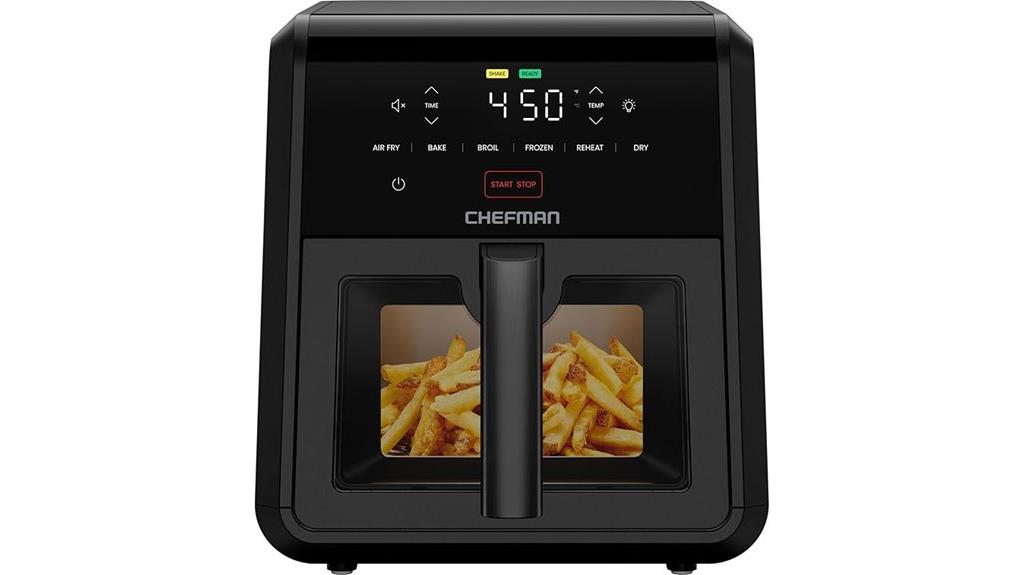 7 quart black air fryer
