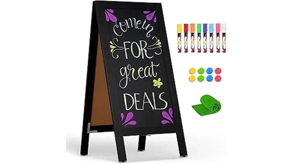 a frame magnetic chalkboard