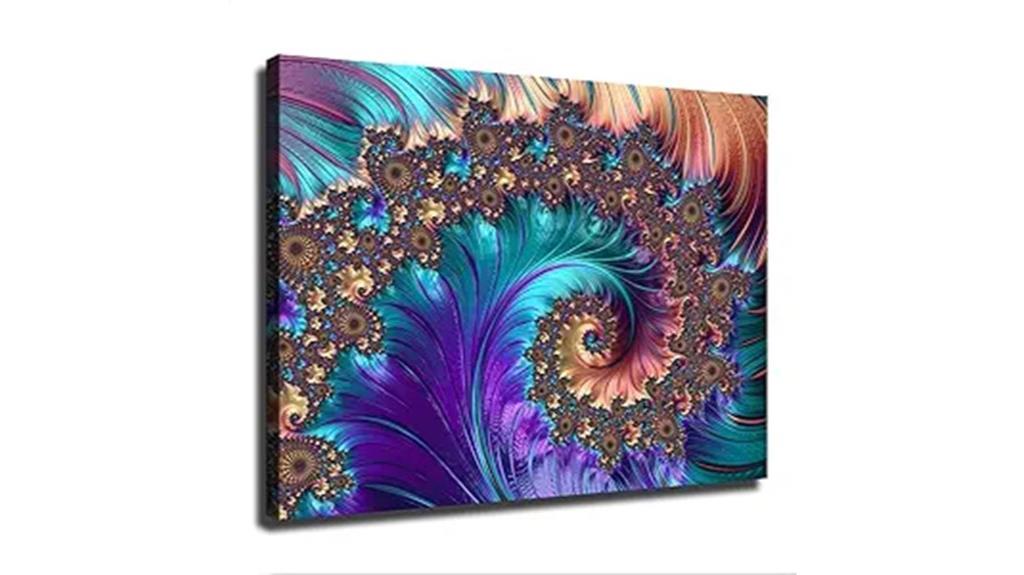 abstract fractal art poster