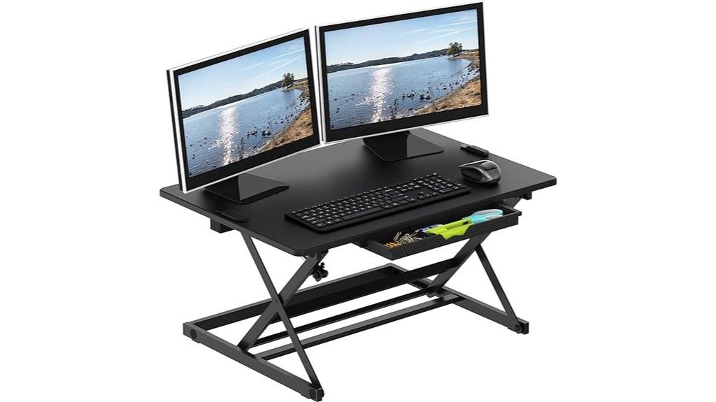 adjustable 32 inch standing desk