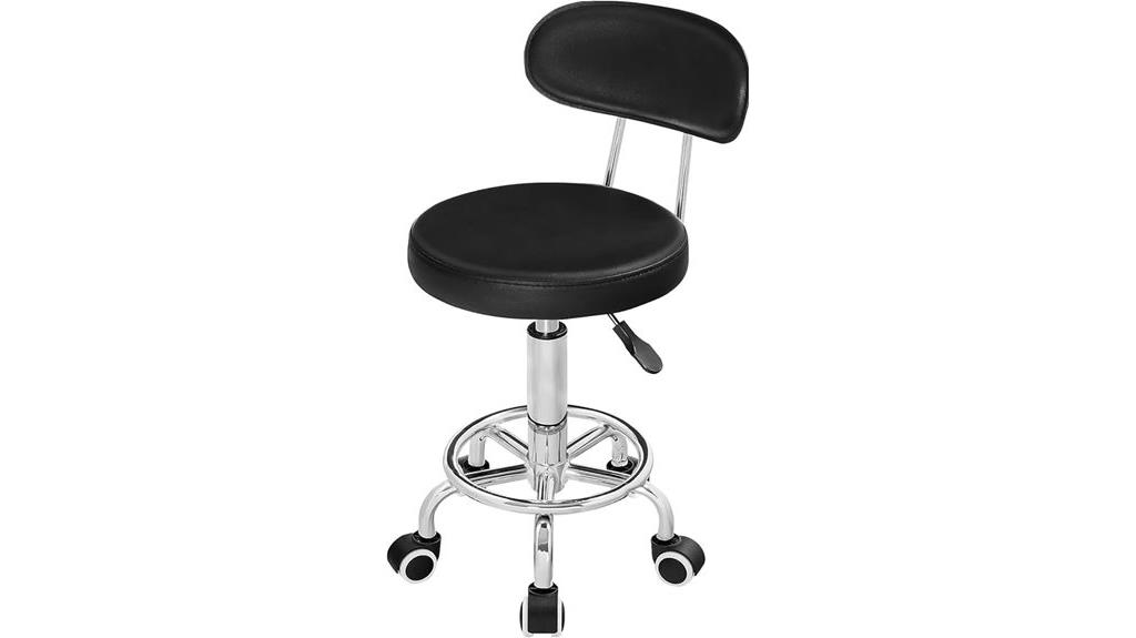 adjustable rolling stool