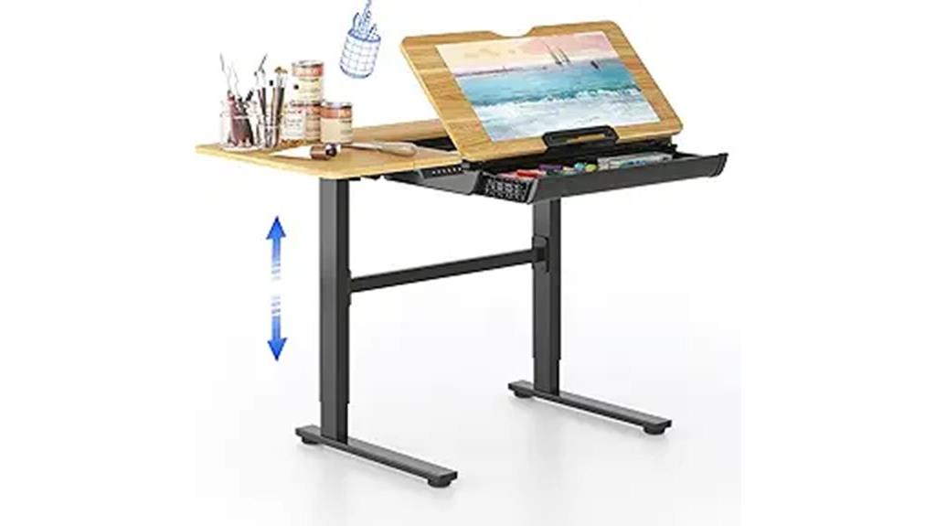 adjustable tilting drafting table