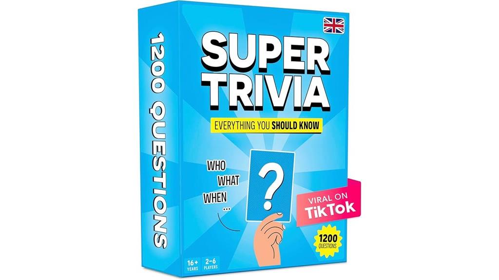 adult trivia game with 1200 questions