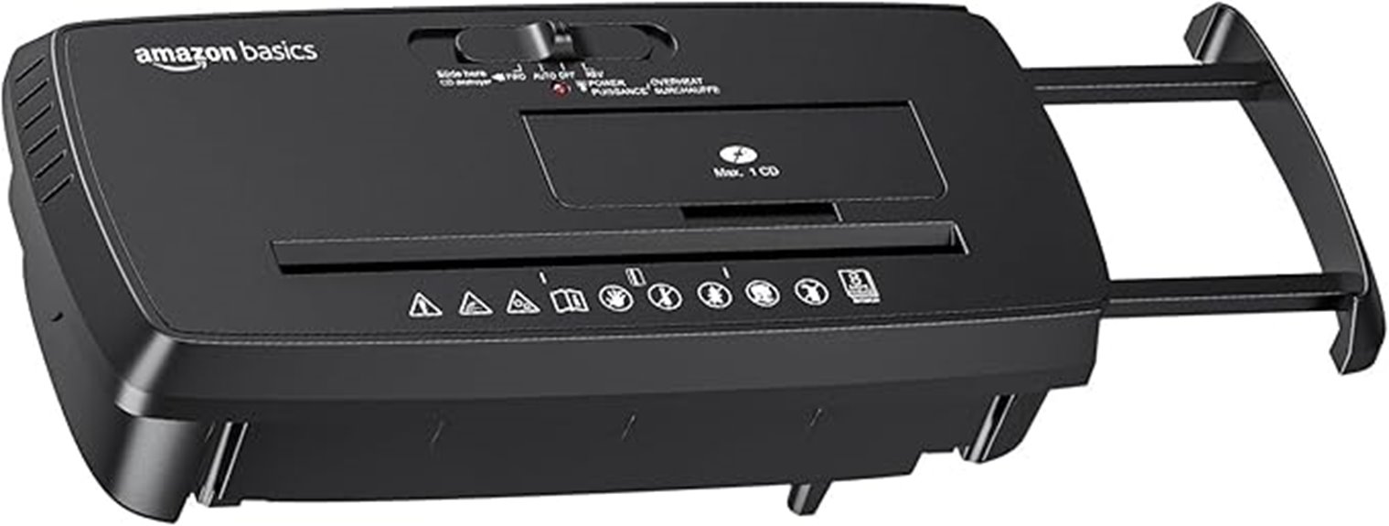 amazon basic 8 sheet shredder