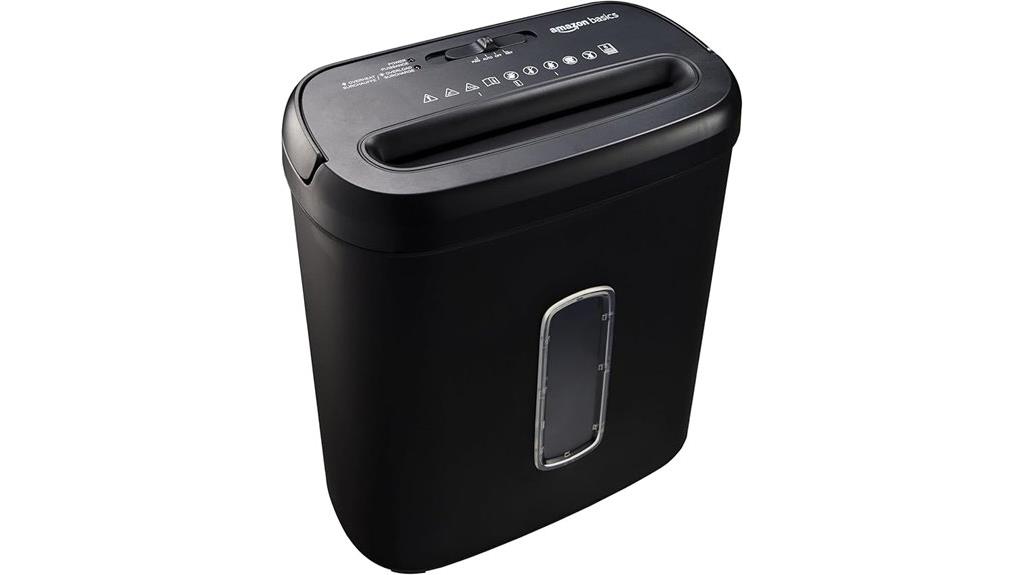 amazon basics shredder specifications