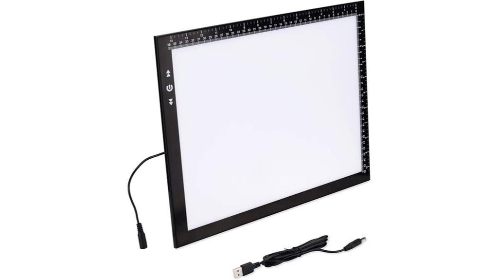 artist tracing light box