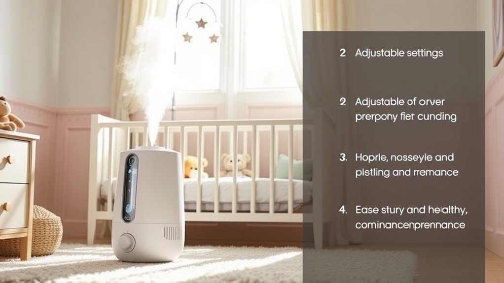 baby nursery humidifier considerations