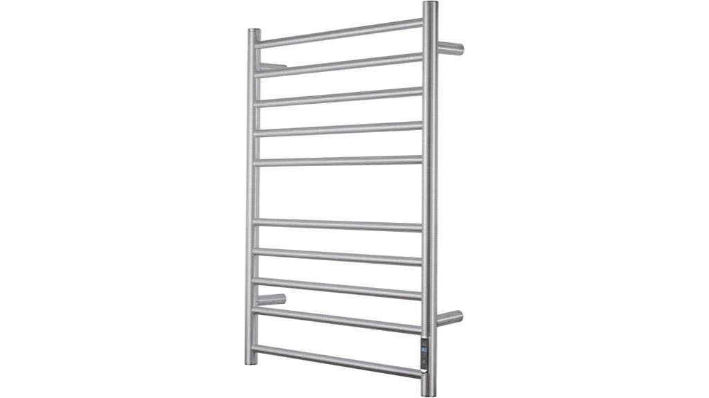 bathroom heating towel rack