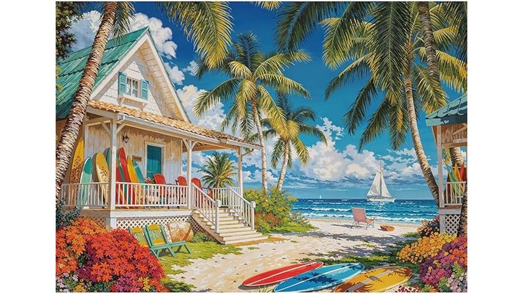 beach cottage jigsaw puzzle