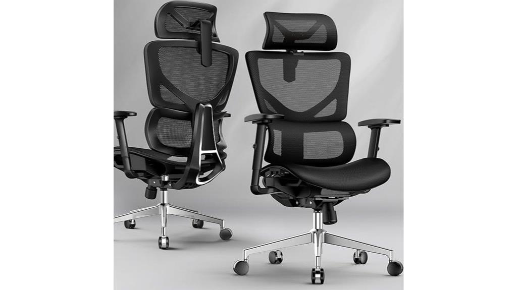 big tall mesh lumbar chair