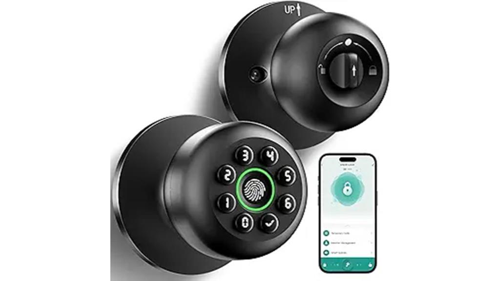 biometric keypad door lock