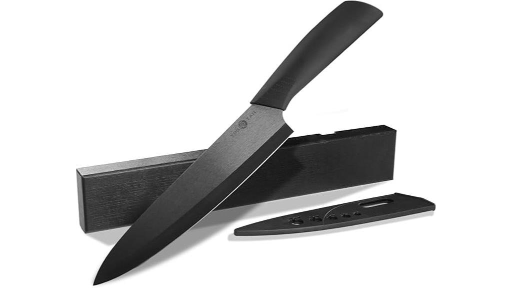 black ceramic chef knife