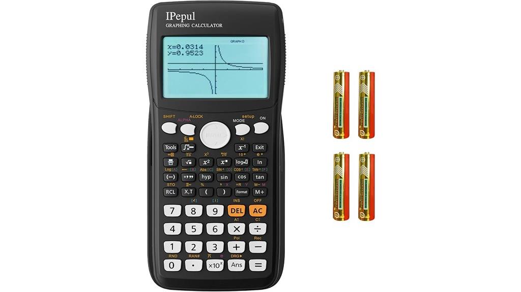 black scientific calculator for students
