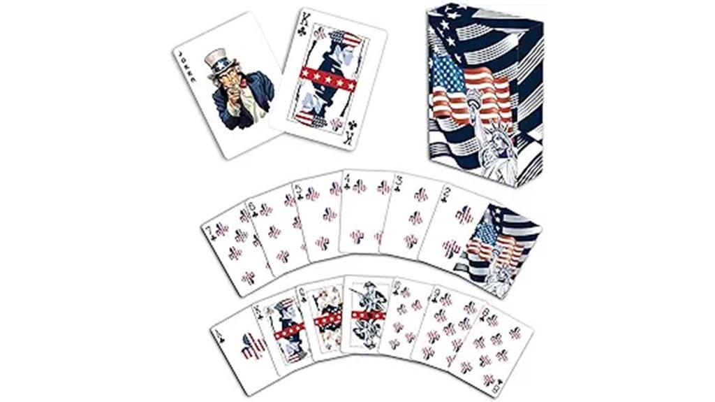 blue american flag cards