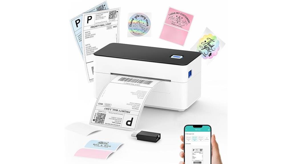 bluetooth 4x6 shipping printer
