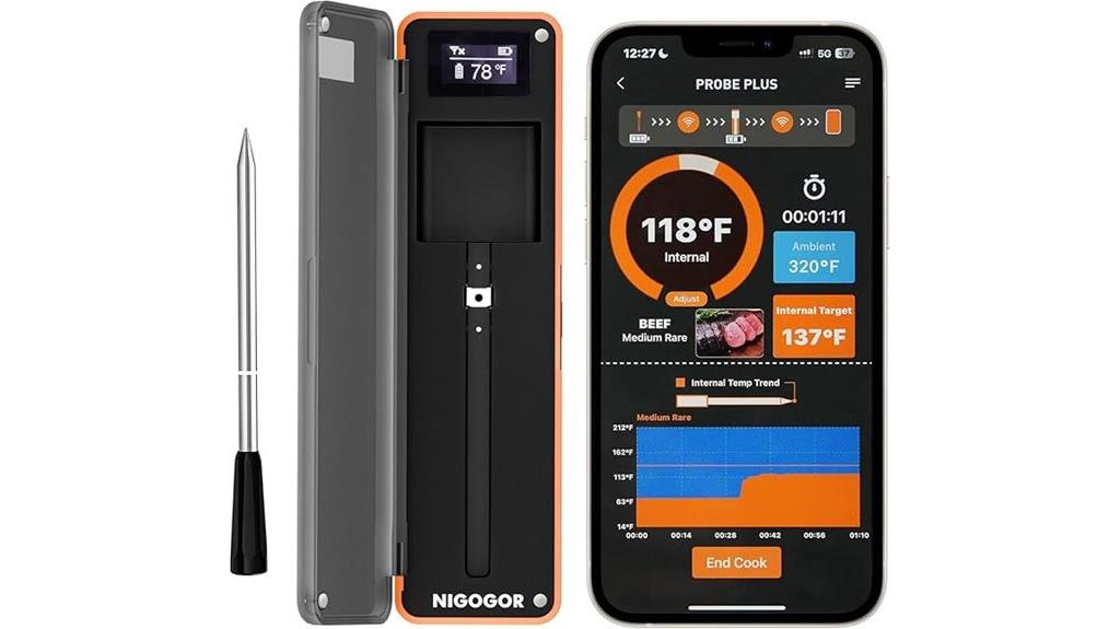 bluetooth grilling temperature monitor