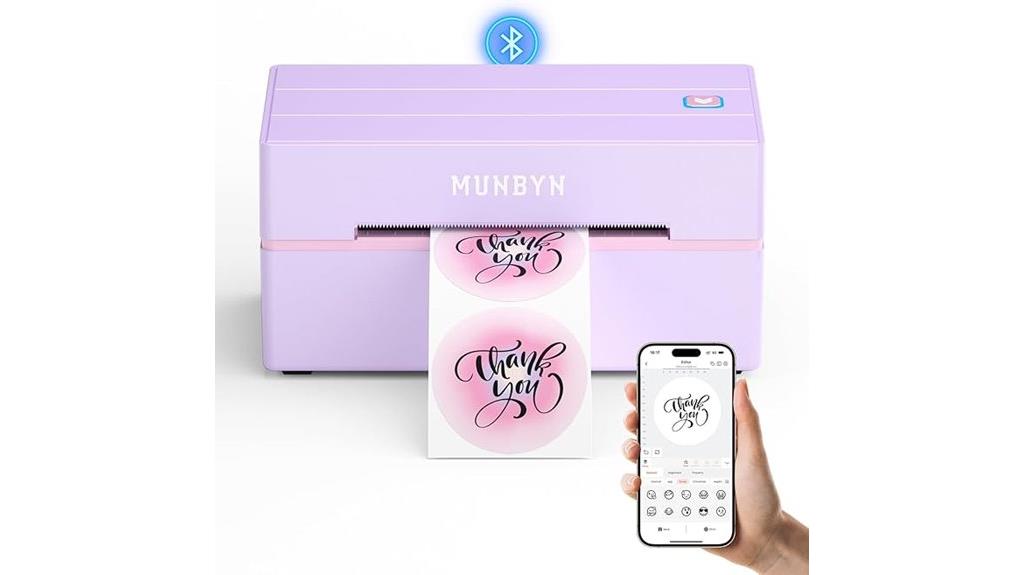 bluetooth shipping label printer