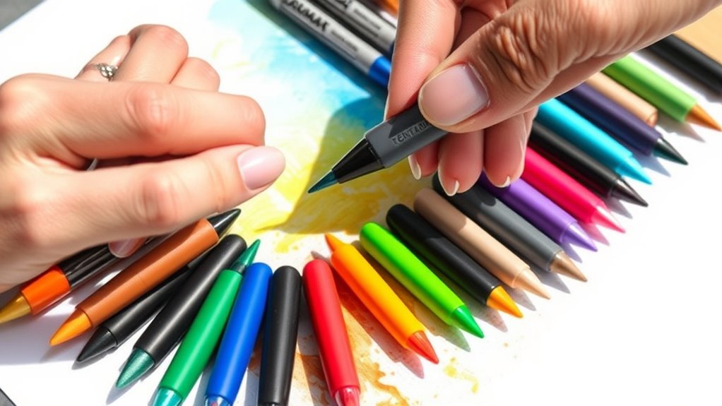 choosing versatile watercolor pens