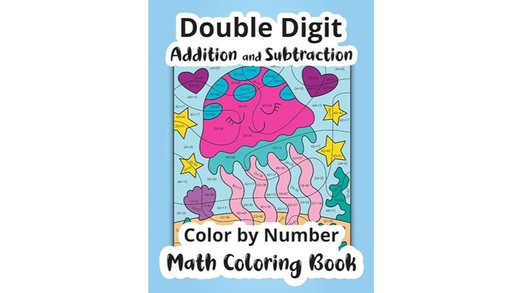colorful double digit math