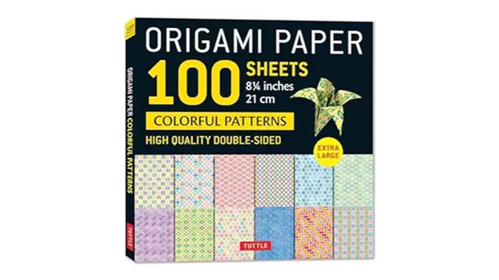 colorful origami paper pack