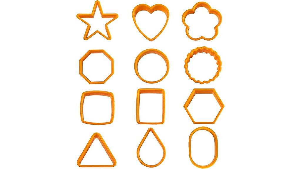 colorful plastic cookie cutters