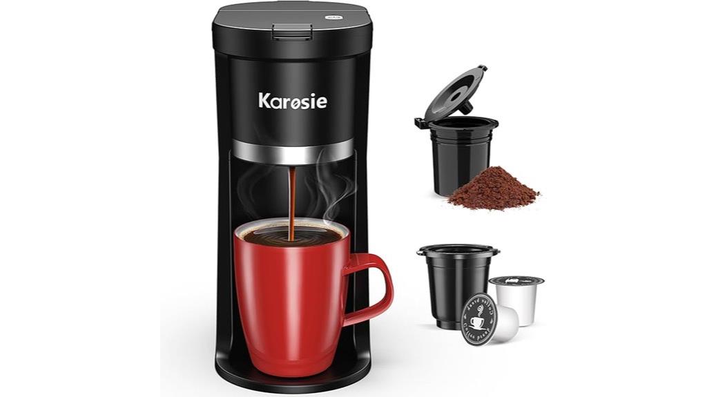 compact coffee maker features