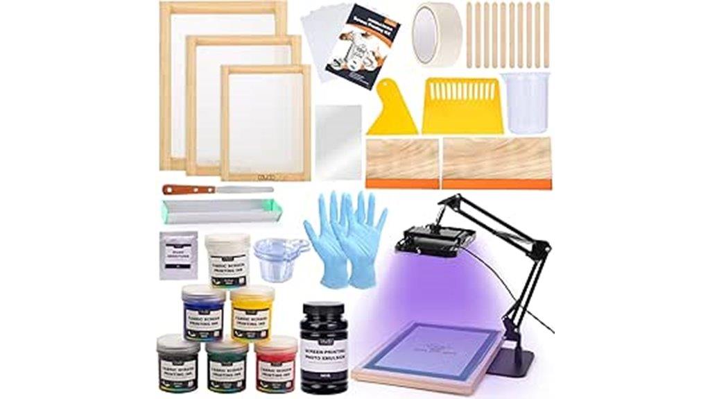 complete 54 piece screen printing kit