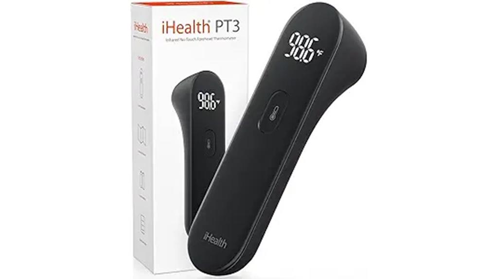 contactless forehead temperature reading