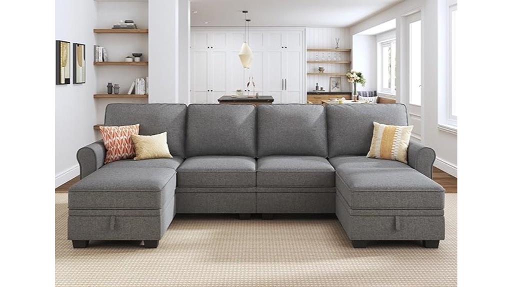 convertible sectional sofa with storage