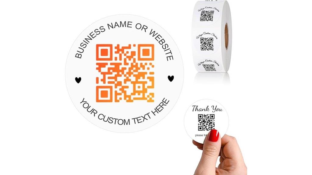 custom vinyl qr stickers