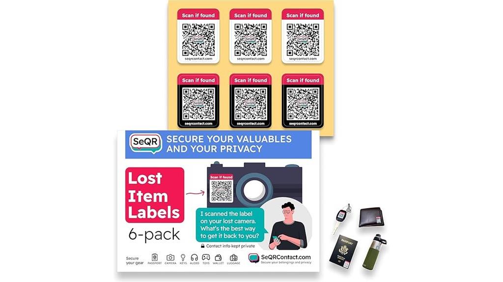 customizable lost item labels