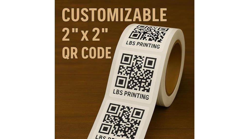 customizable qr code labels
