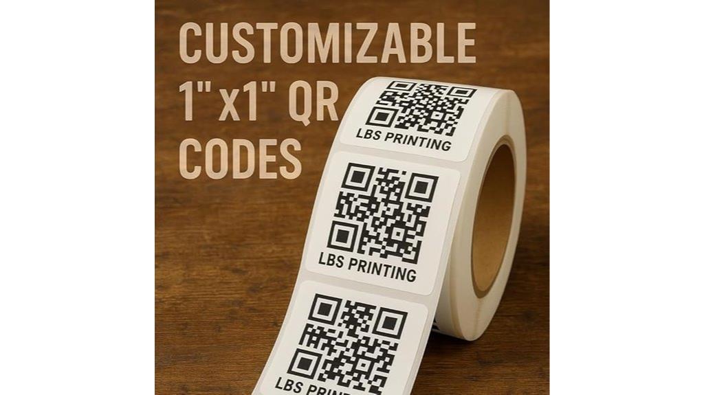 customizable qr code stickers