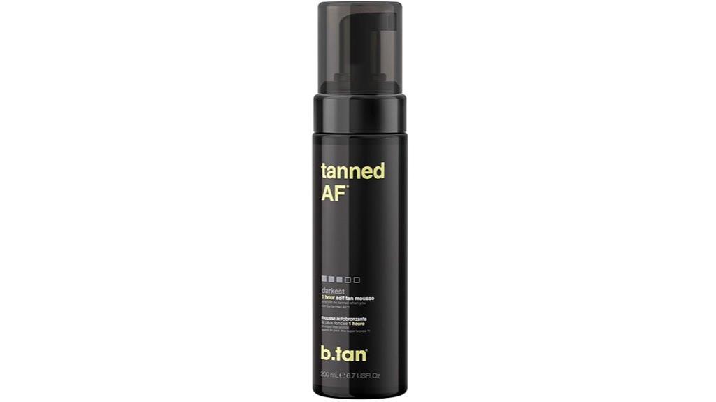 dark self tanner mousse